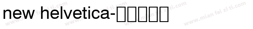 new helvetica字体转换
